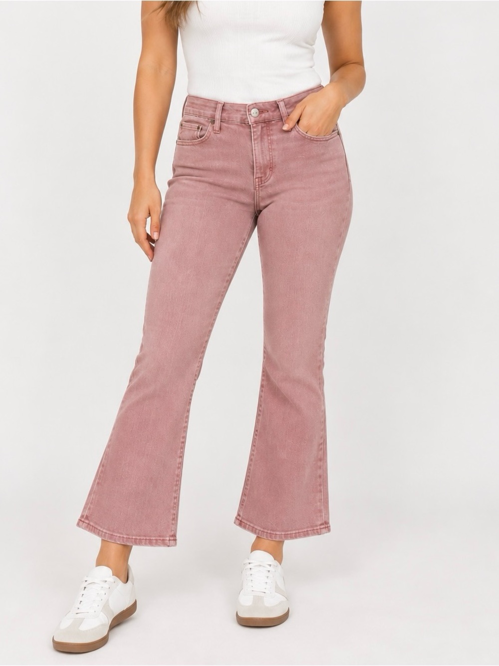Frame Denim Rose Mauve Flare Jeans - Women